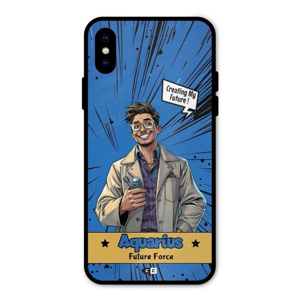 Aquarius Force Metal Back Case for iPhone XS