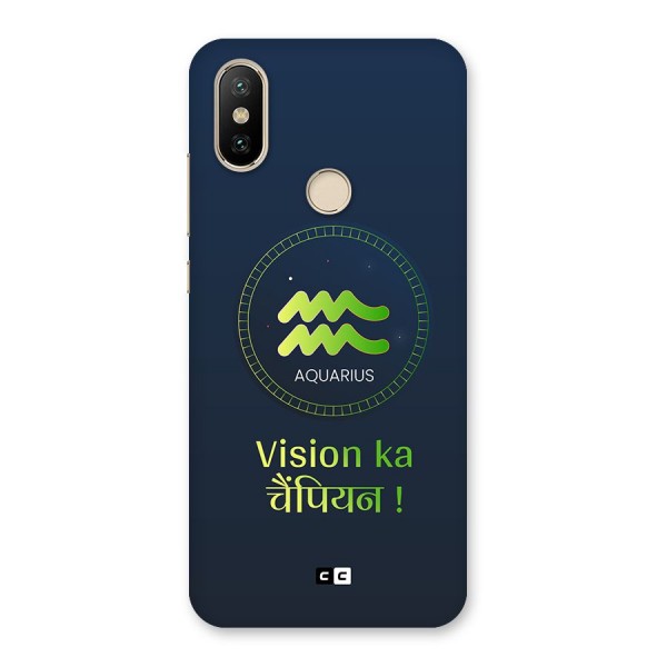 Aquarius Vision Back Case for Mi A2