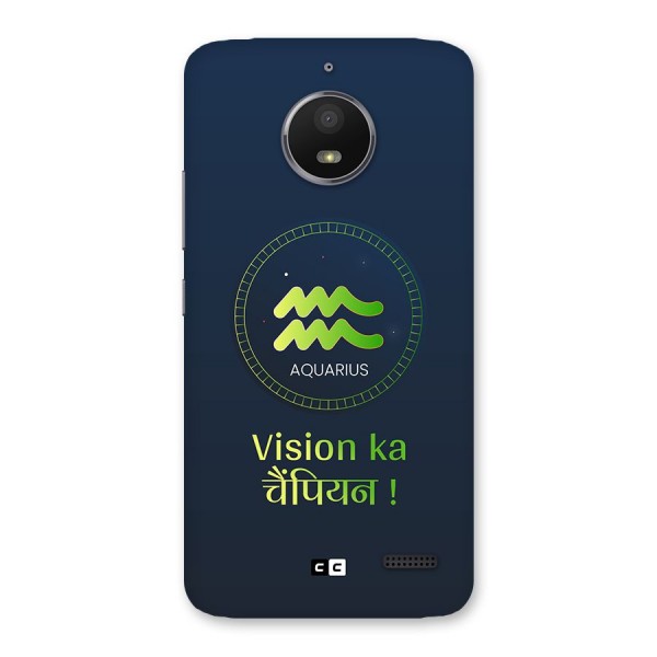 Aquarius Vision Back Case for Moto E4