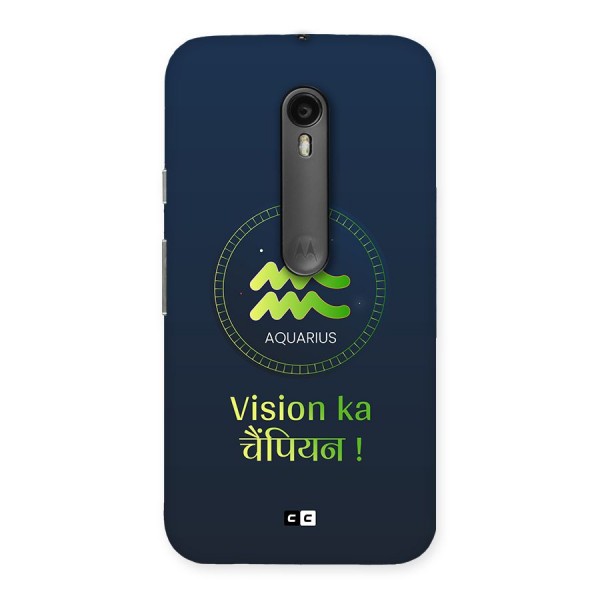 Aquarius Vision Back Case for Moto G3