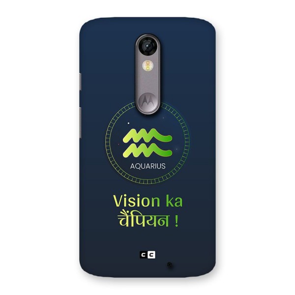 Aquarius Vision Back Case for Moto X Force