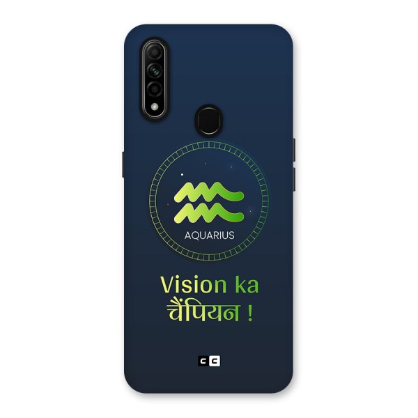 Aquarius Vision Back Case for Oppo A31