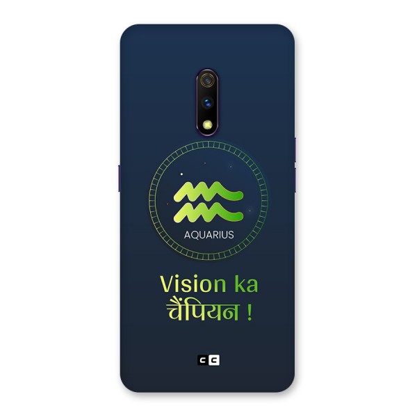 Aquarius Vision Back Case for Realme X