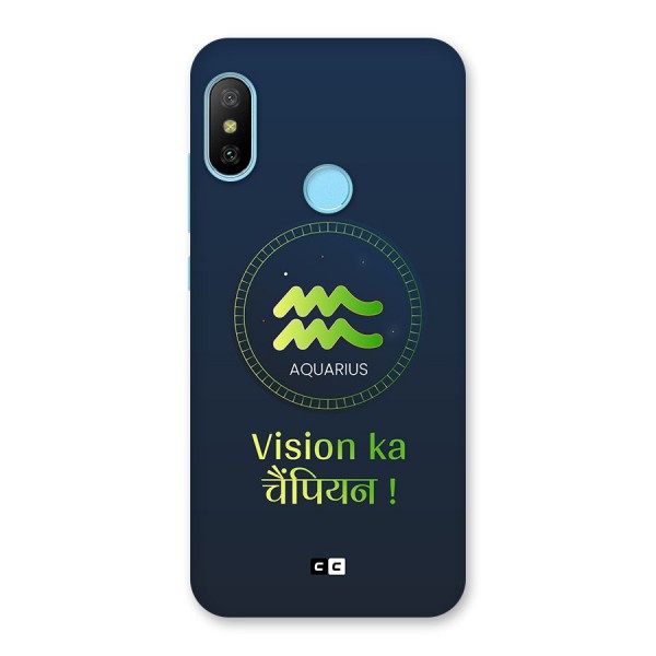 Aquarius Vision Back Case for Redmi 6 Pro