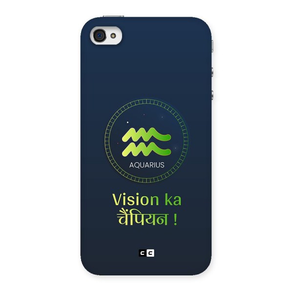 Aquarius Vision Back Case for iPhone 4 4s