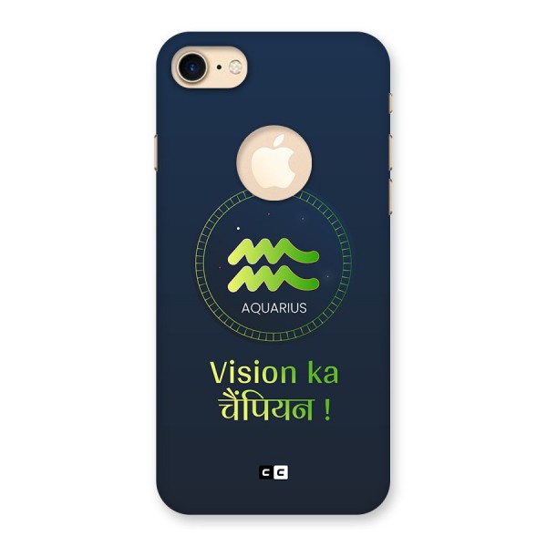 Aquarius Vision Back Case for iPhone 8 Logo Cut