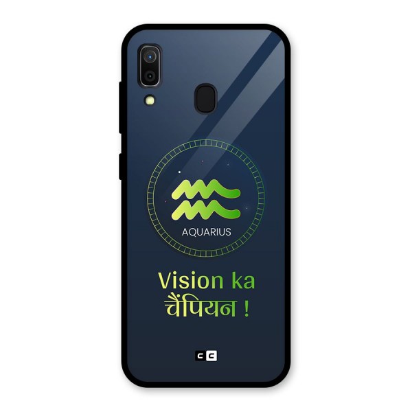 Aquarius Vision Glass Back Case for Galaxy A30