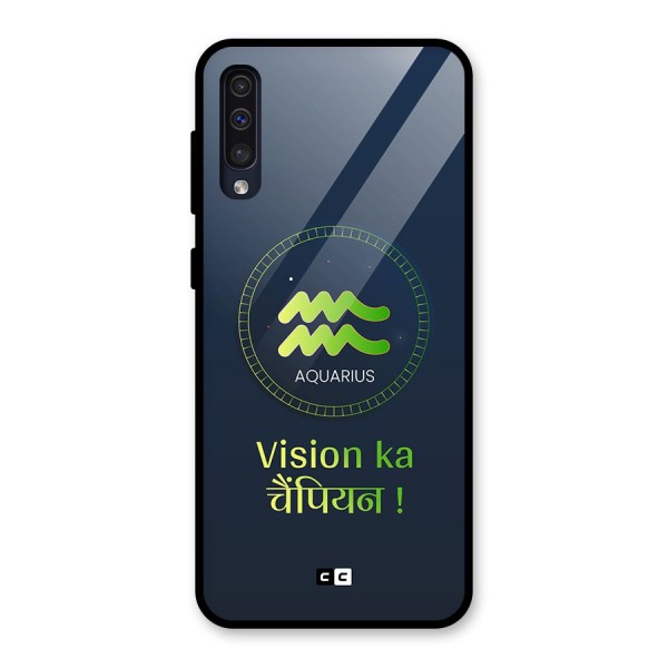 Aquarius Vision Glass Back Case for Galaxy A50