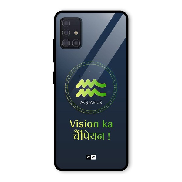 Aquarius Vision Glass Back Case for Galaxy A51