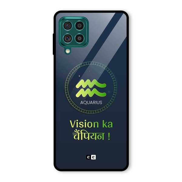 Aquarius Vision Glass Back Case for Galaxy F62