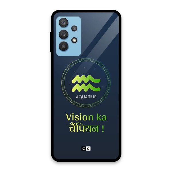 Aquarius Vision Glass Back Case for Galaxy M32 5G