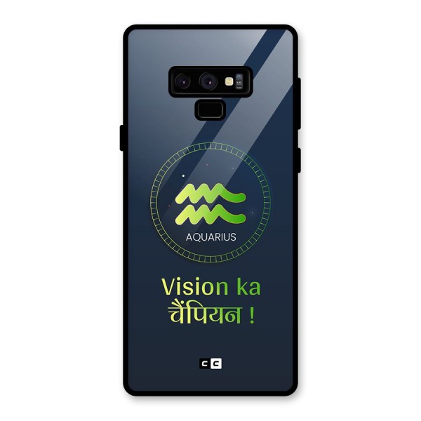 Aquarius Vision Glass Back Case for Galaxy Note 9