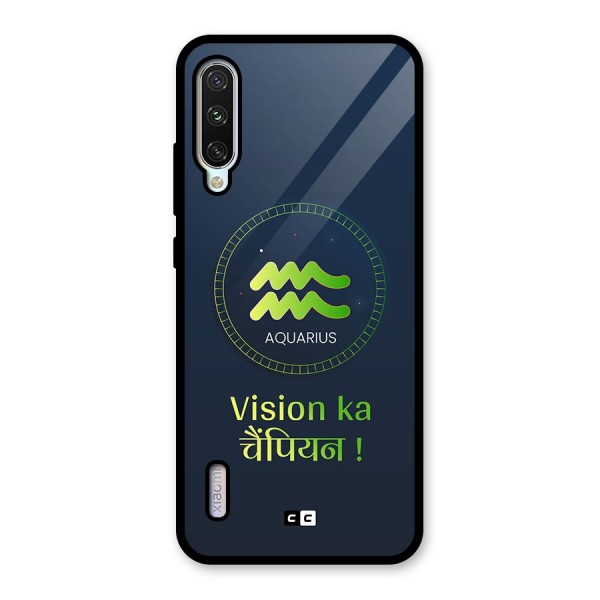 Aquarius Vision Glass Back Case for Mi A3