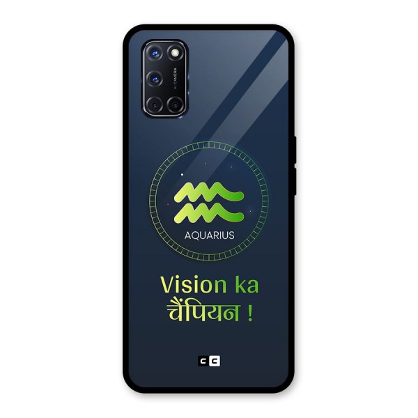 Aquarius Vision Glass Back Case for Oppo A52