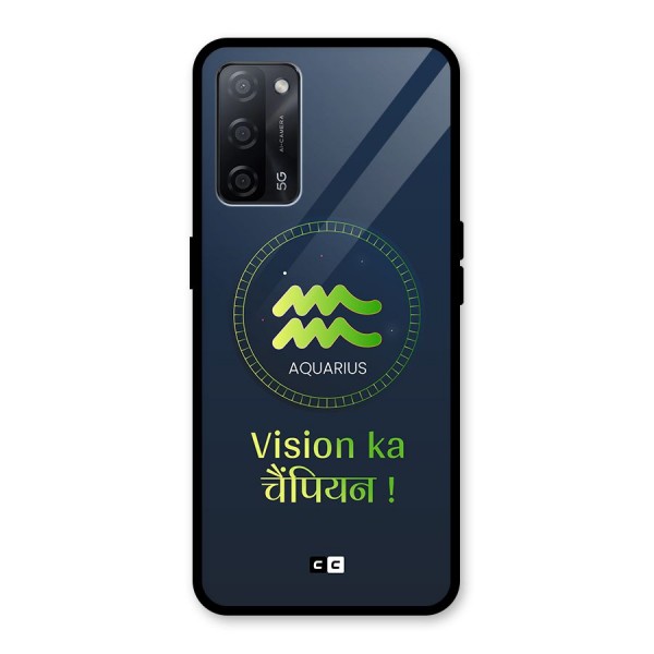 Aquarius Vision Glass Back Case for Oppo A53s 5G