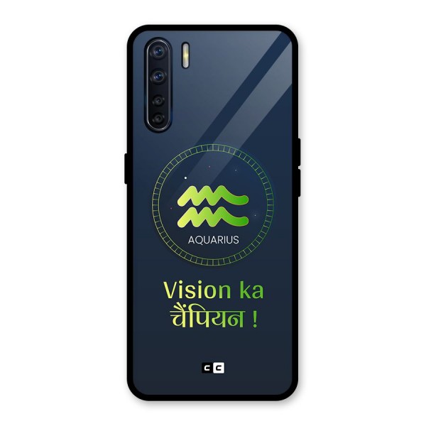 Aquarius Vision Glass Back Case for Oppo F15