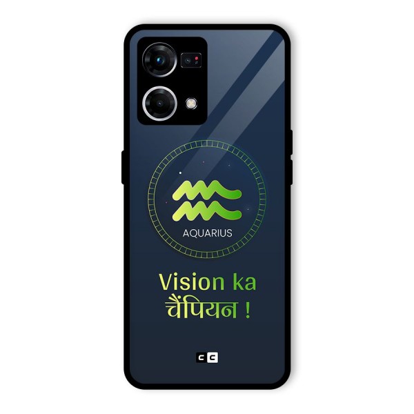 Aquarius Vision Glass Back Case for Oppo F21 Pro 4G
