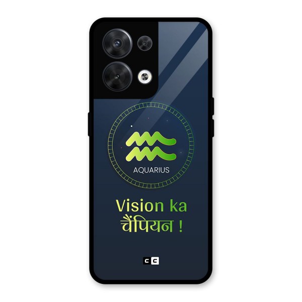 Aquarius Vision Glass Back Case for Oppo Reno8 5G