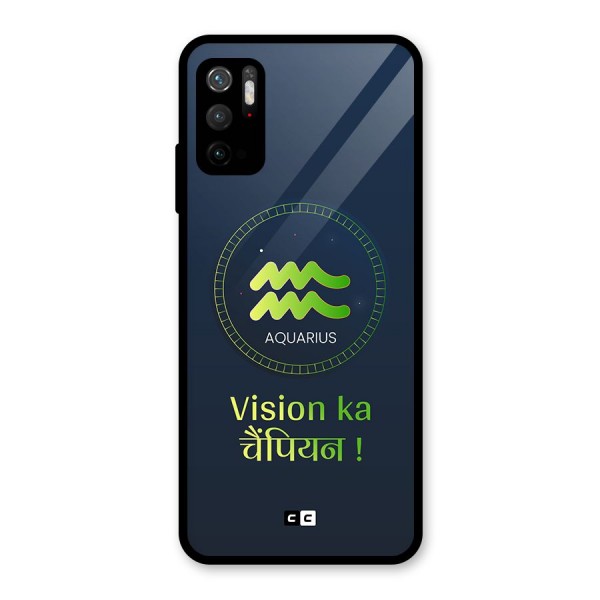 Aquarius Vision Glass Back Case for Poco M3 Pro 5G