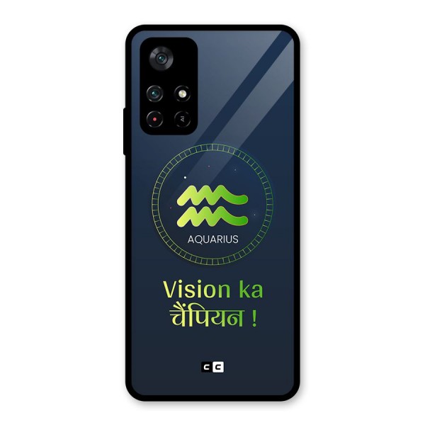 Aquarius Vision Glass Back Case for Poco M4 Pro 5G