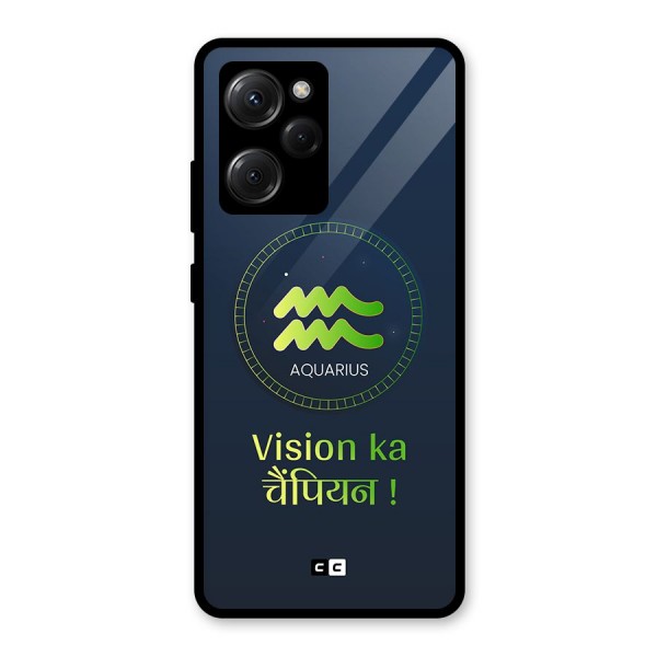 Aquarius Vision Glass Back Case for Poco X5 Pro