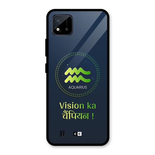 Aquarius Vision Glass Back Case for Realme C11 2021