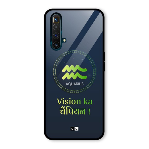 Aquarius Vision Glass Back Case for Realme X3 SuperZoom