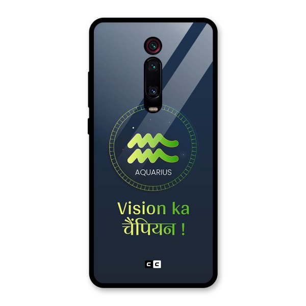 Aquarius Vision Glass Back Case for Redmi K20