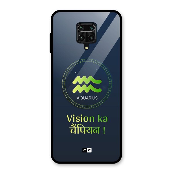 Aquarius Vision Glass Back Case for Redmi Note 10 Lite