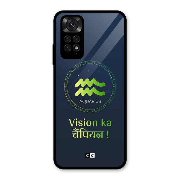 Aquarius Vision Glass Back Case for Redmi Note 11S