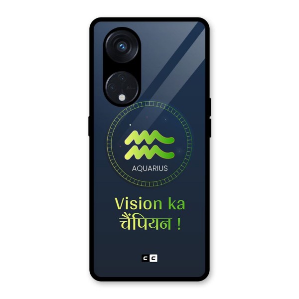 Aquarius Vision Glass Back Case for Reno8 T 5G