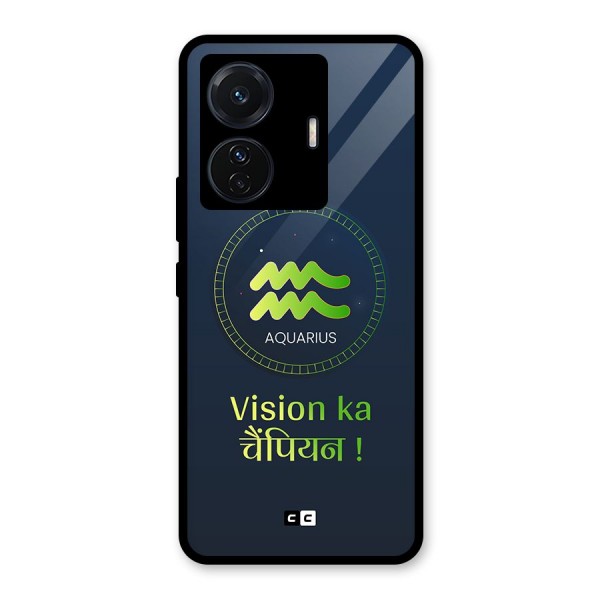 Aquarius Vision Glass Back Case for Vivo T1 Pro