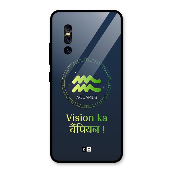 Aquarius Vision Glass Back Case for Vivo V15 Pro