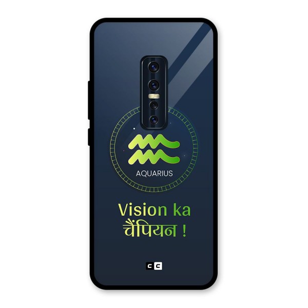 Aquarius Vision Glass Back Case for Vivo V17 Pro