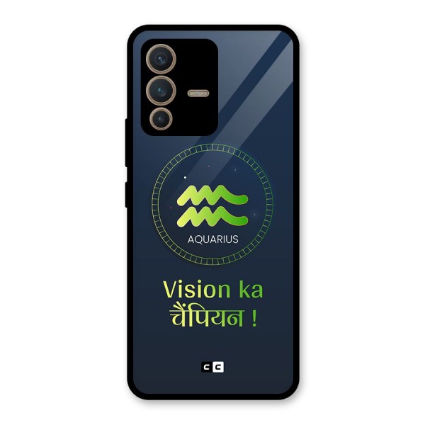 Aquarius Vision Glass Back Case for Vivo V23 5G