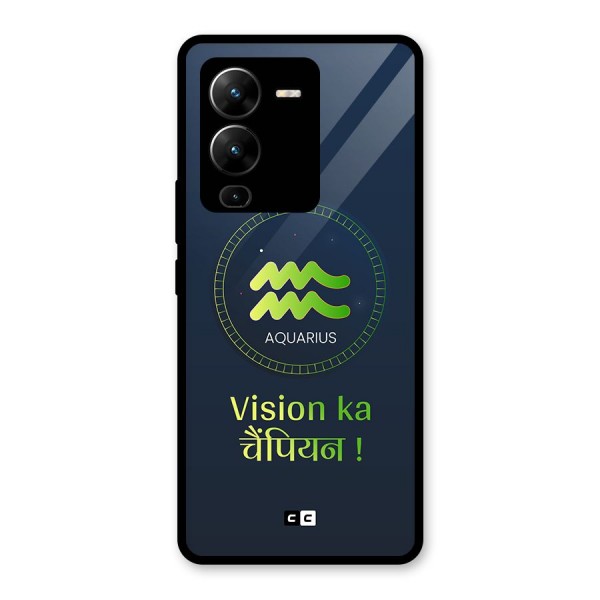 Aquarius Vision Glass Back Case for Vivo V25 Pro