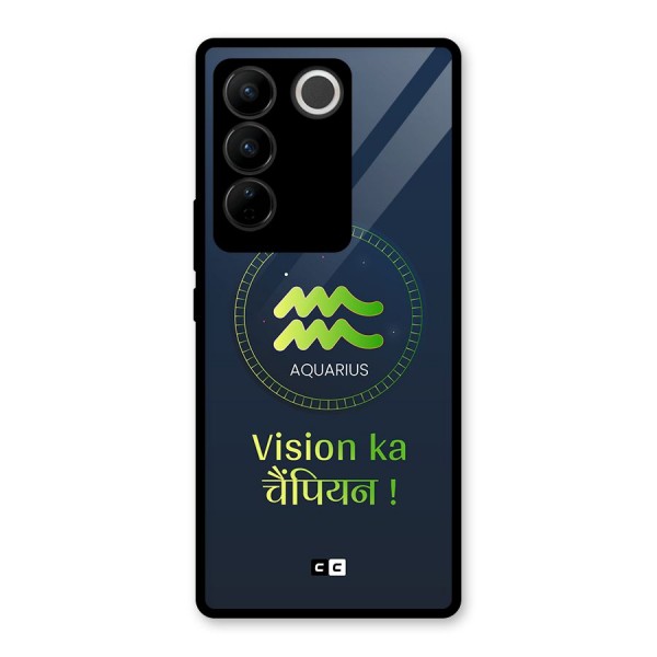 Aquarius Vision Glass Back Case for Vivo V27