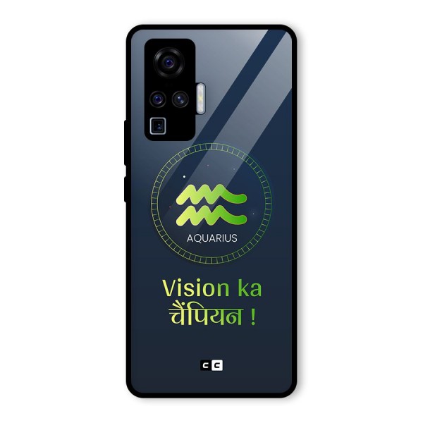 Aquarius Vision Glass Back Case for Vivo X50 Pro