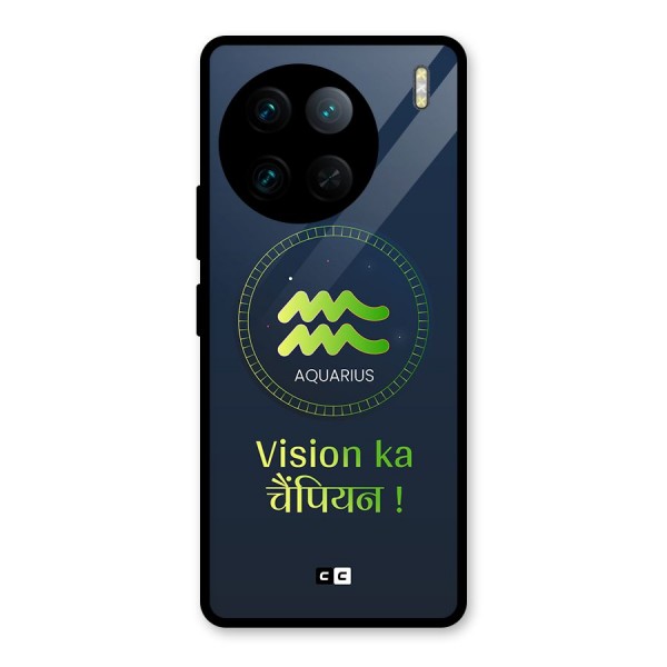 Aquarius Vision Glass Back Case for Vivo X90 Pro