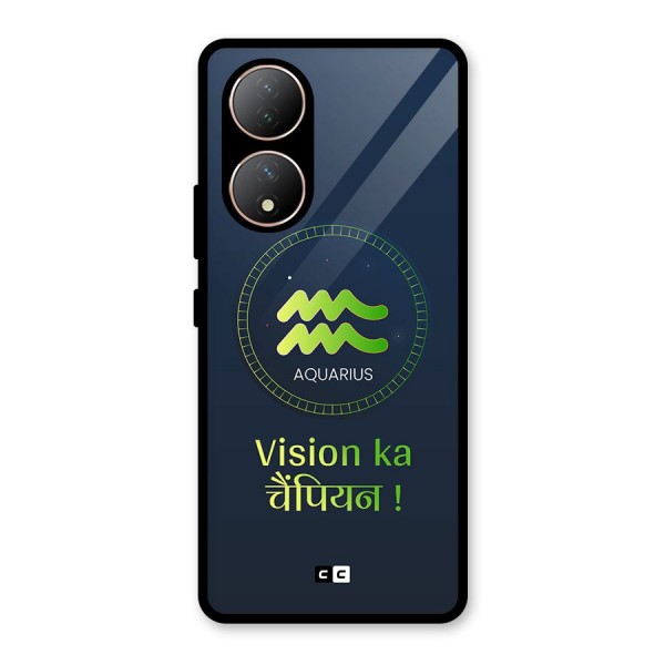 Aquarius Vision Glass Back Case for Vivo Y100A