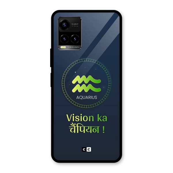 Aquarius Vision Glass Back Case for Vivo Y21A