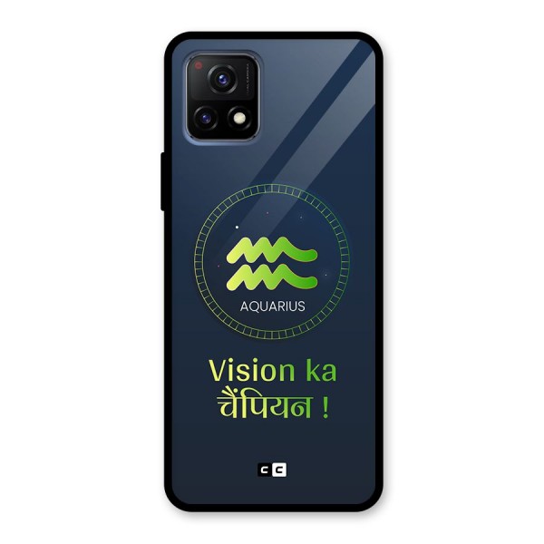 Aquarius Vision Glass Back Case for Vivo Y72 5G