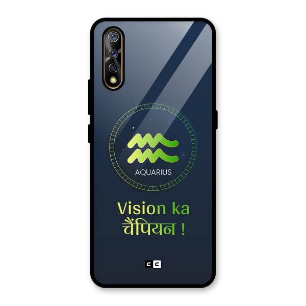 Aquarius Vision Glass Back Case for Vivo Z1x