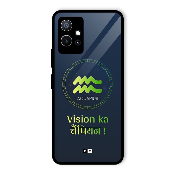 Aquarius Vision Glass Back Case for Vivo iQOO Z6