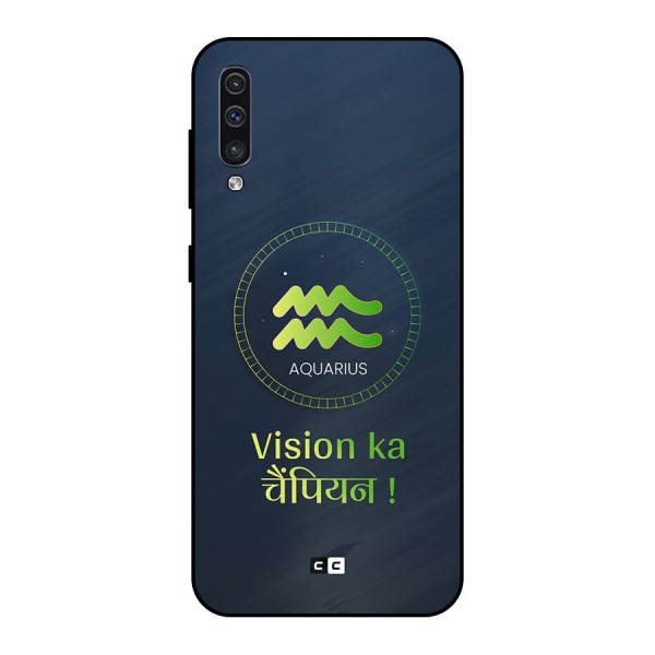 Aquarius Vision Metal Back Case for Galaxy A50