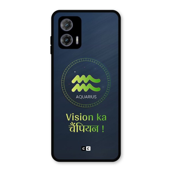 Aquarius Vision Metal Back Case for Moto G73