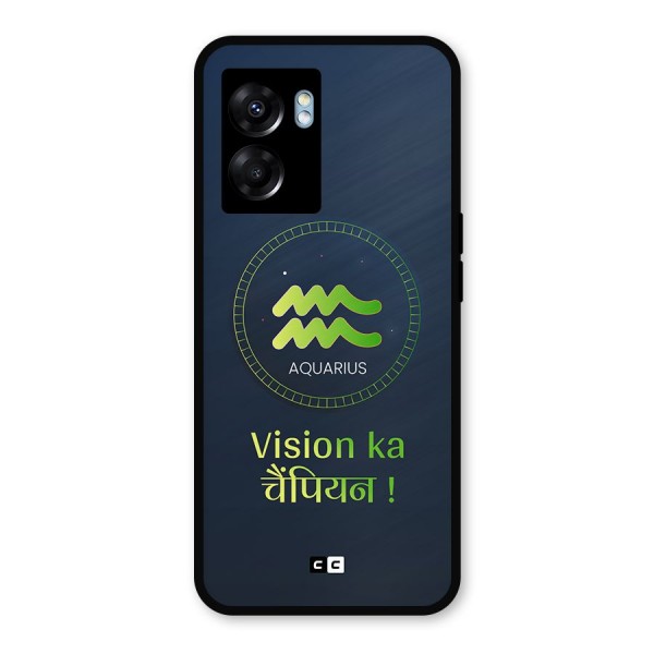 Aquarius Vision Metal Back Case for Oppo K10 (5G)