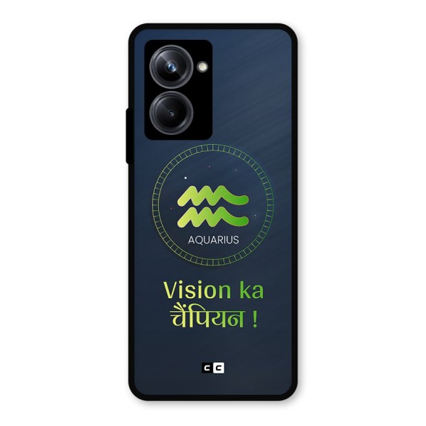 Aquarius Vision Metal Back Case for Realme 10 Pro