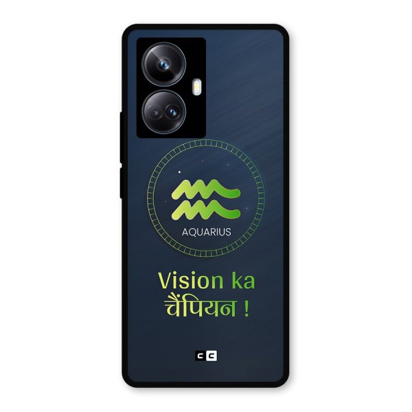 Aquarius Vision Metal Back Case for Realme 10 Pro Plus