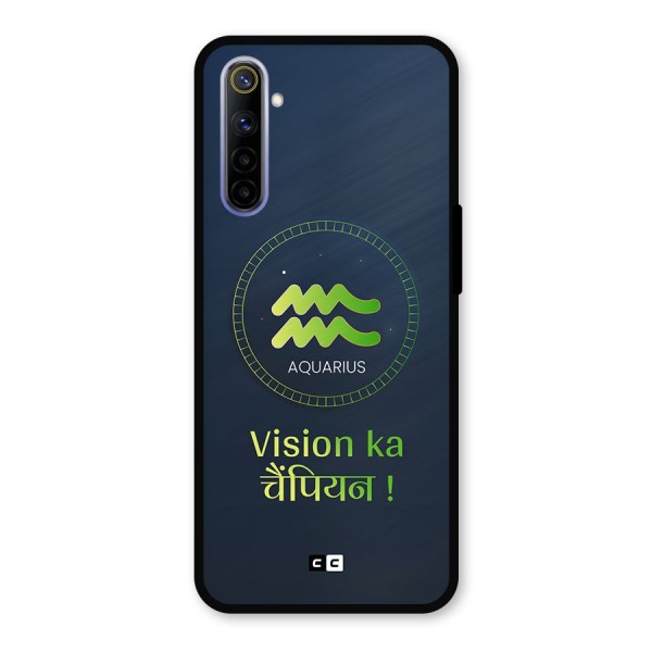 Aquarius Vision Metal Back Case for Realme 6i